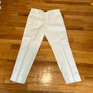 Banana Republic white linen pants
